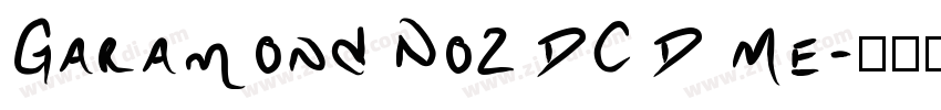 Garamond No2 DC D Me字体转换